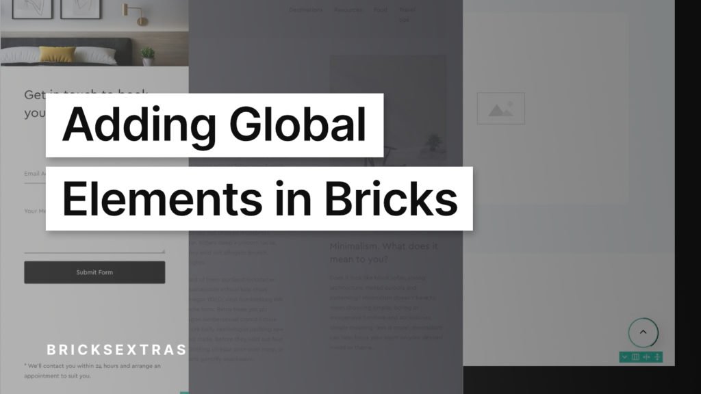 Adding Global (Site-Wide) Elements in Bricks poster image