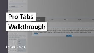 Pro Tabs | Accessible Tabs Element for Bricks