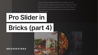 Pro Slider in Bricks (part 4 - Conditional Sliders on Related Posts)