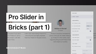 Pro Slider in Bricks (Part 1 - Responsive Content Sliders)